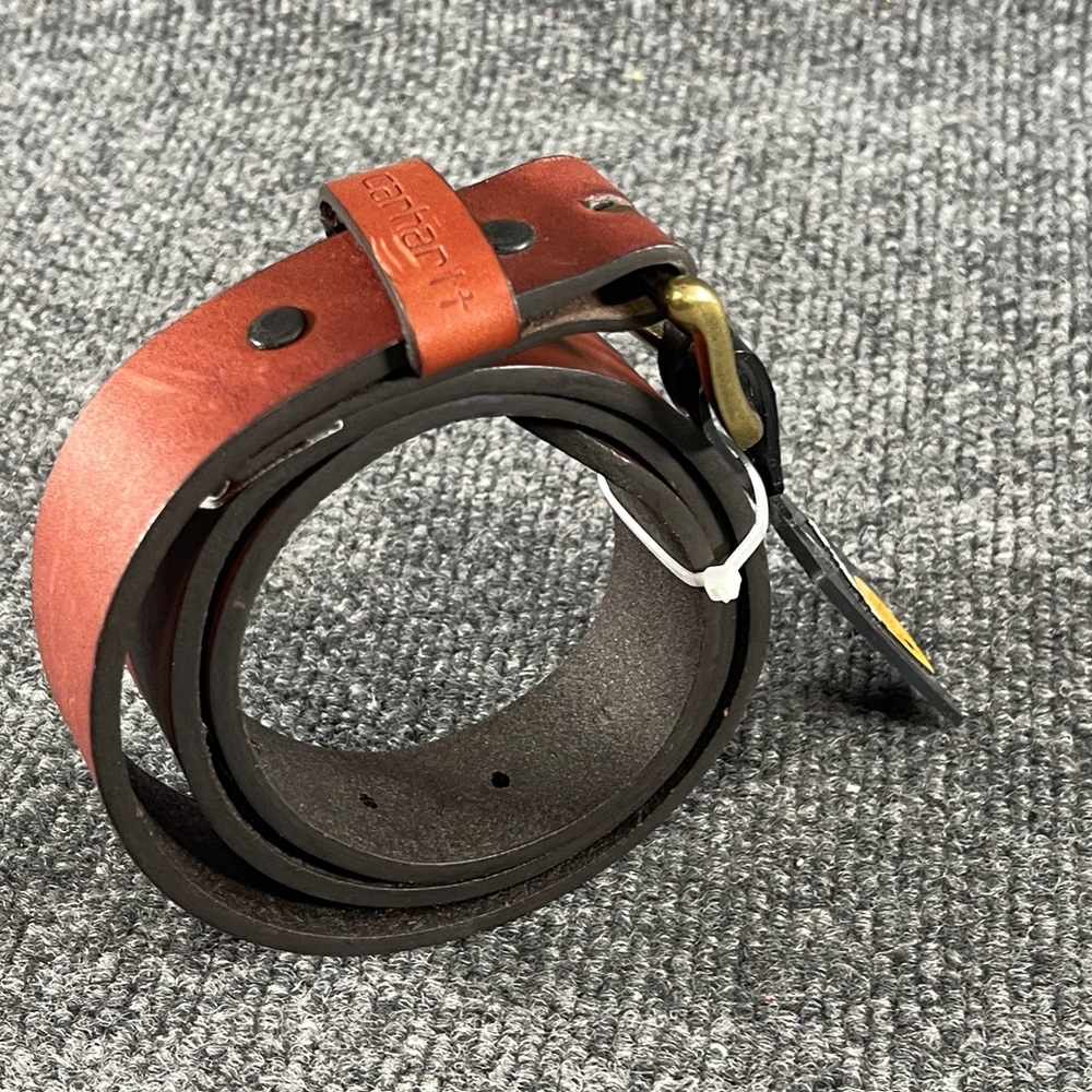 *NWT Carhartt Youth  Casual Rugged Genuine Leather Belt - Picture 4 of 12